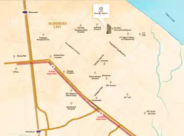 Kanakia Beverly Heights location map, Mira-Bhayander